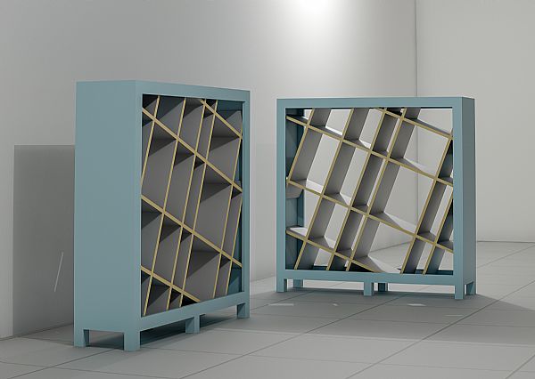 כוננית אלכסון מעוצבת